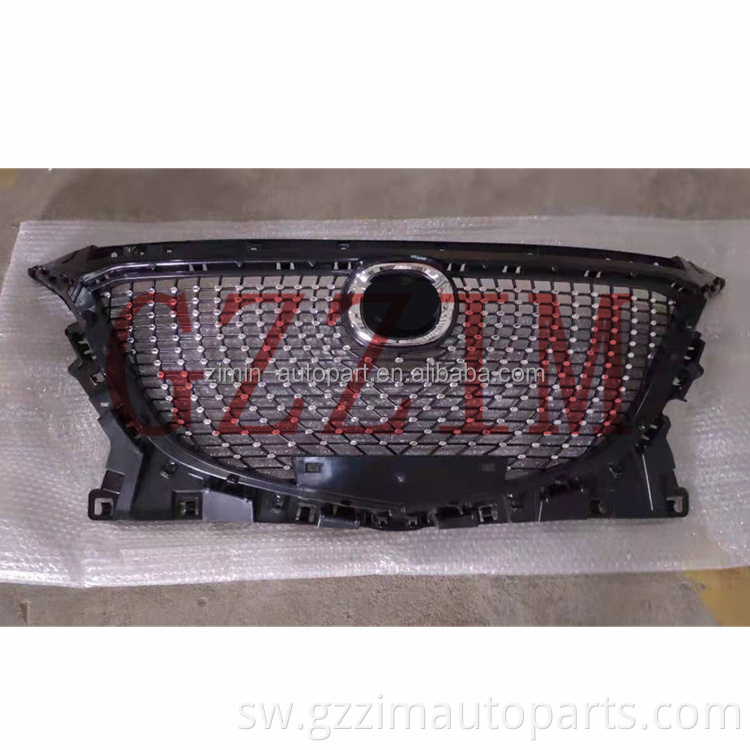 ABS Plastiki Diamond ncha mbele ya grill ya katikati kwa Mazda 3 2015-2017